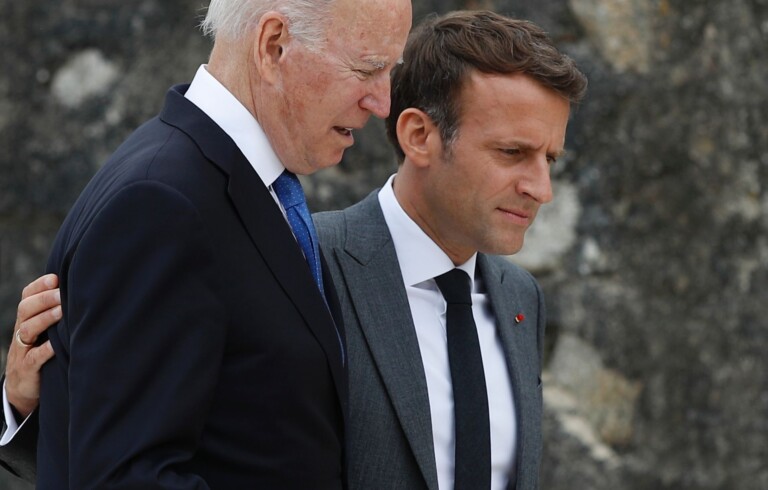 Emmanuel Macron et Joe Biden