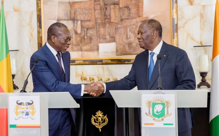 Echange entre Patrice Talon et Alassane Ouattara ce mercredi 21 juin 2023