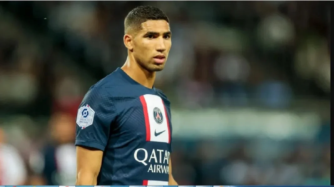 Le latÃ©ral droit du PSG, Achraf Hakimi