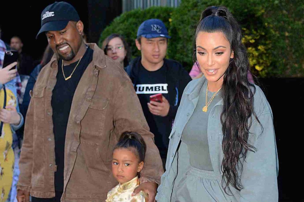 Kim Kardashian, Kanye west et North