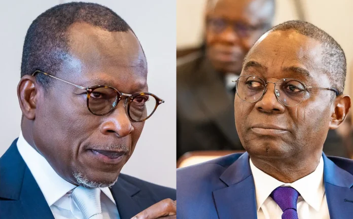 Le PrÃ©sident de la RÃ©publique, Patrice Talon et le PrÃ©sident de lâ€™Association interprofessionnelle du coton (Aic), Mathieu Adjovi, deux acteurs de la filiÃ¨re coton au BÃ©nin